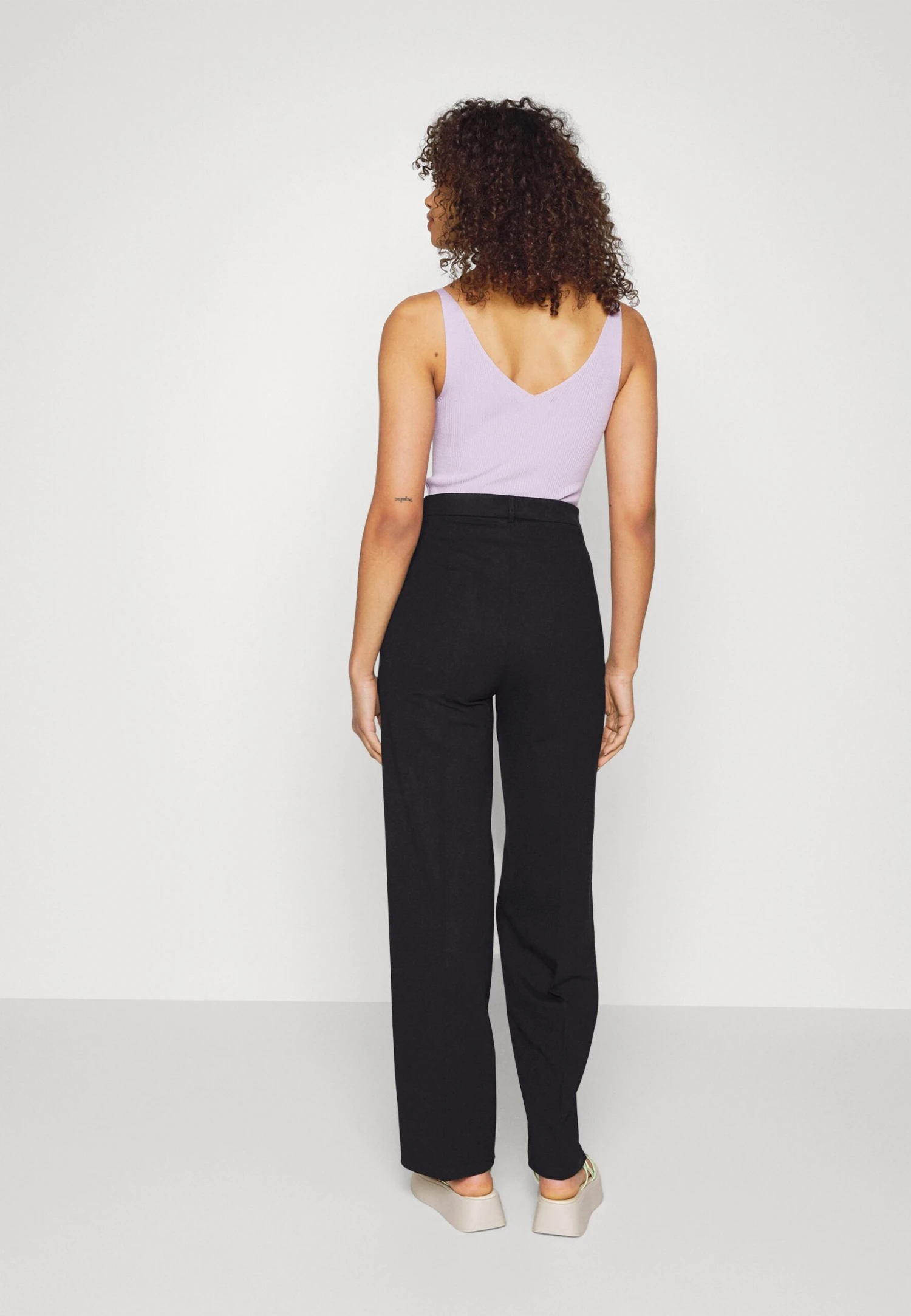 Wide Leg Trousers - Pantalon Classique - Black â Image 3
