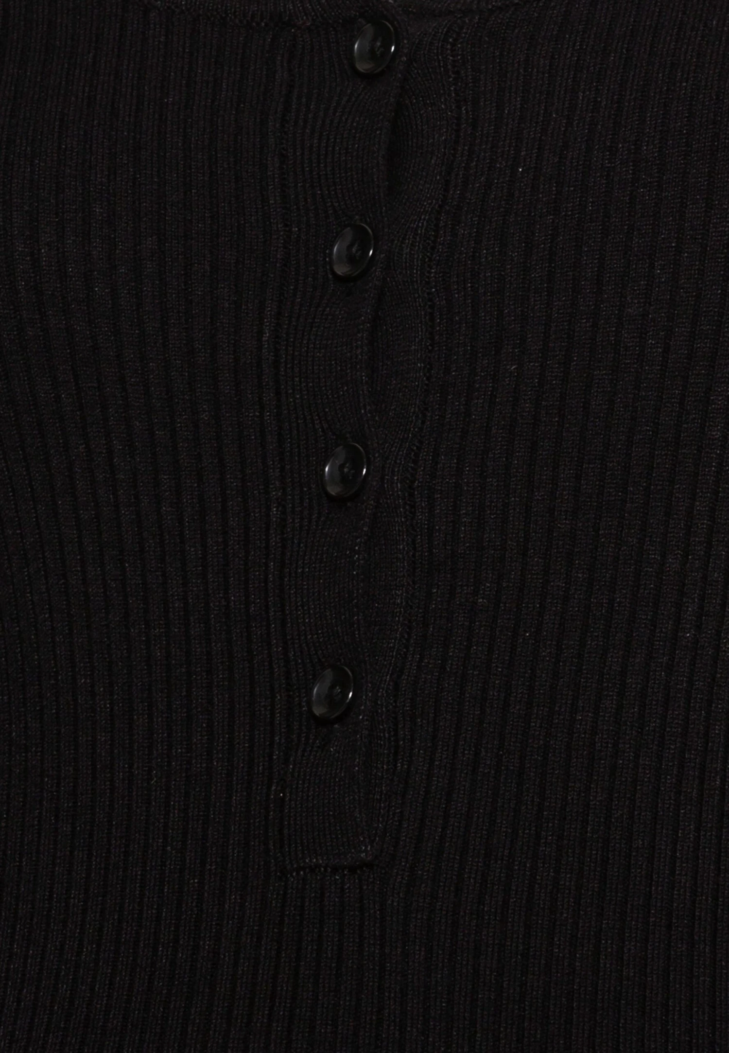 Nursing Button Placket - Pullover - Black â Image 3