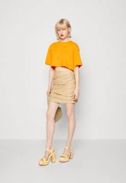 Even&Odd 2Pack - T-Shirt Basique - White/Orange