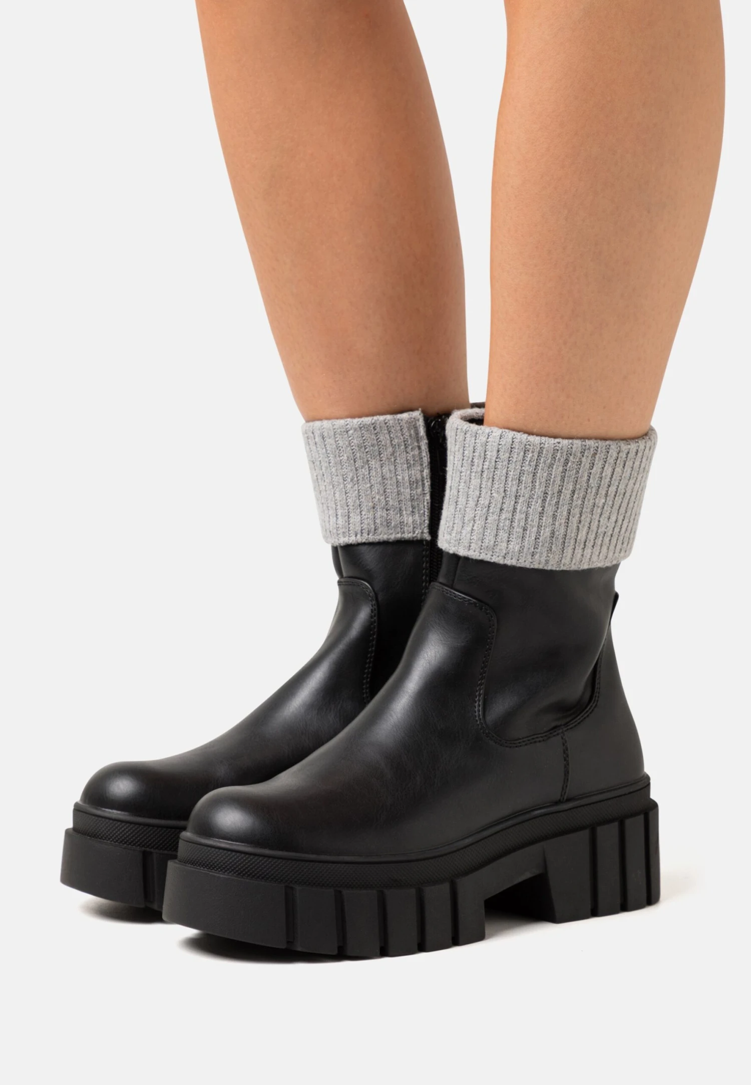 Even&Odd Bottines À Plateau - Black
