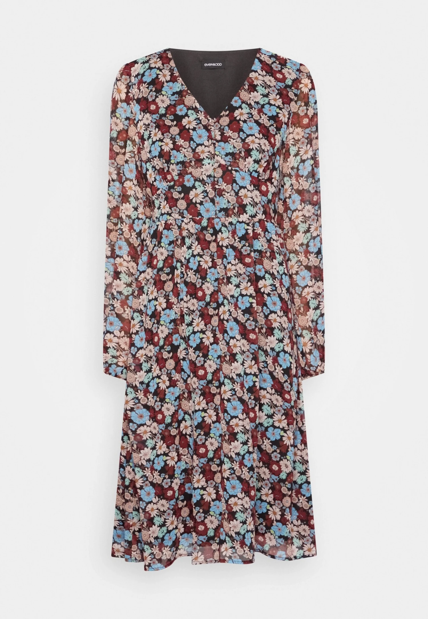 Even&Odd Robe De Jour - Black/Red/Multi-Coloured â Image 5