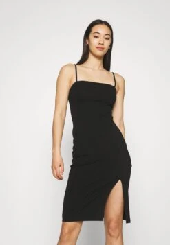 Even&Odd Strappy Mini Bodycon Dress - Robe En Jersey - Black