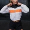 Cropped Training Jacket - Veste De Survêtement - White