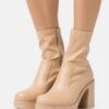Even&Odd Bottines À Talons Hauts - Beige