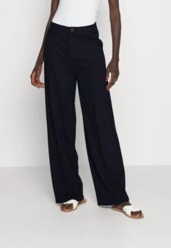Wide Leg Trousers - Pantalon Classique - Dark Blue