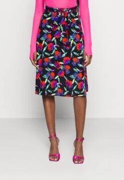 Even&Odd Midi Skirt With Shell Fabric - Jupe Trapèze - Multicoloured
