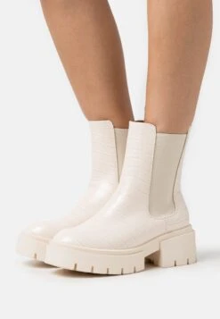 Bottines Ă Plateau - Beige