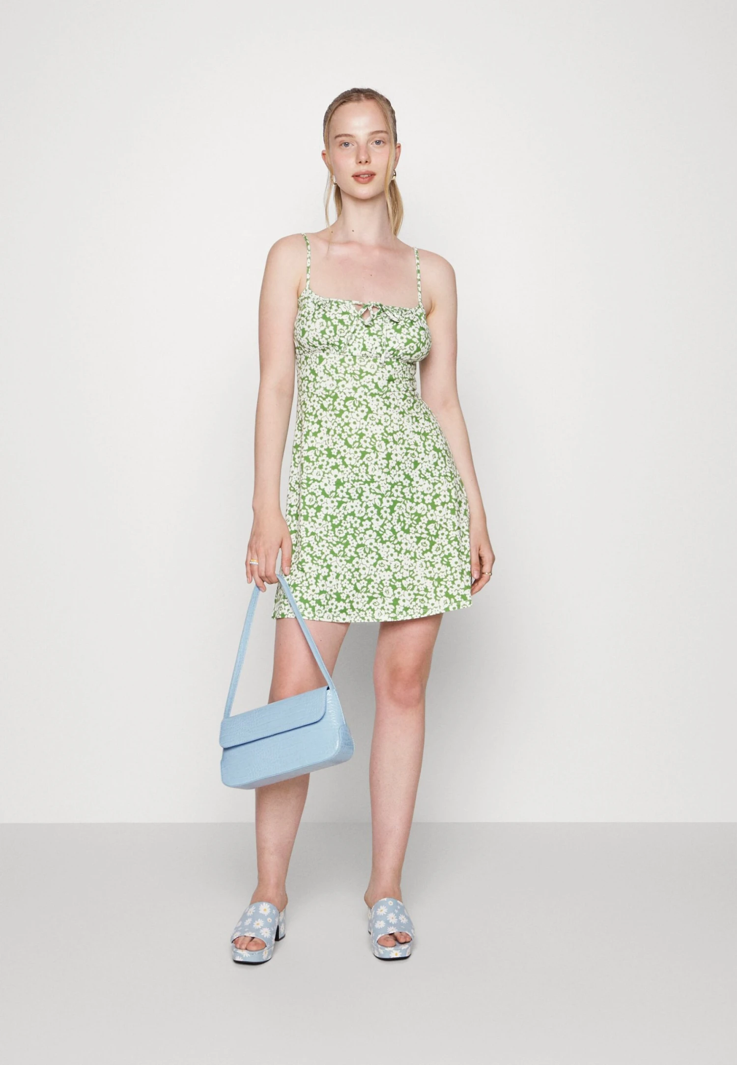 Even&Odd Robe En Jersey - Dark Green/Multi-Coloured â Image 2