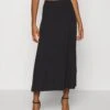Even&Odd Basic Maxi Skirt - Jupe Trapèze - Black