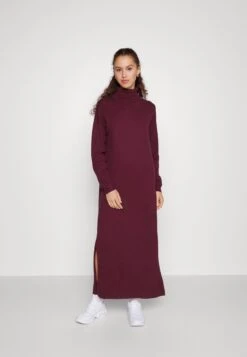 Even&Odd Rollkragen Basic Maxi Strickkleid - Robe Longue - Purple