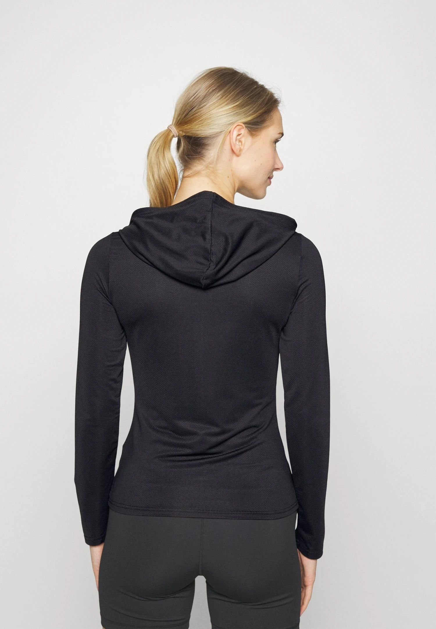 Breathable Zip-Up Hoodie - Sweat ZippĂ© - Black â Image 3