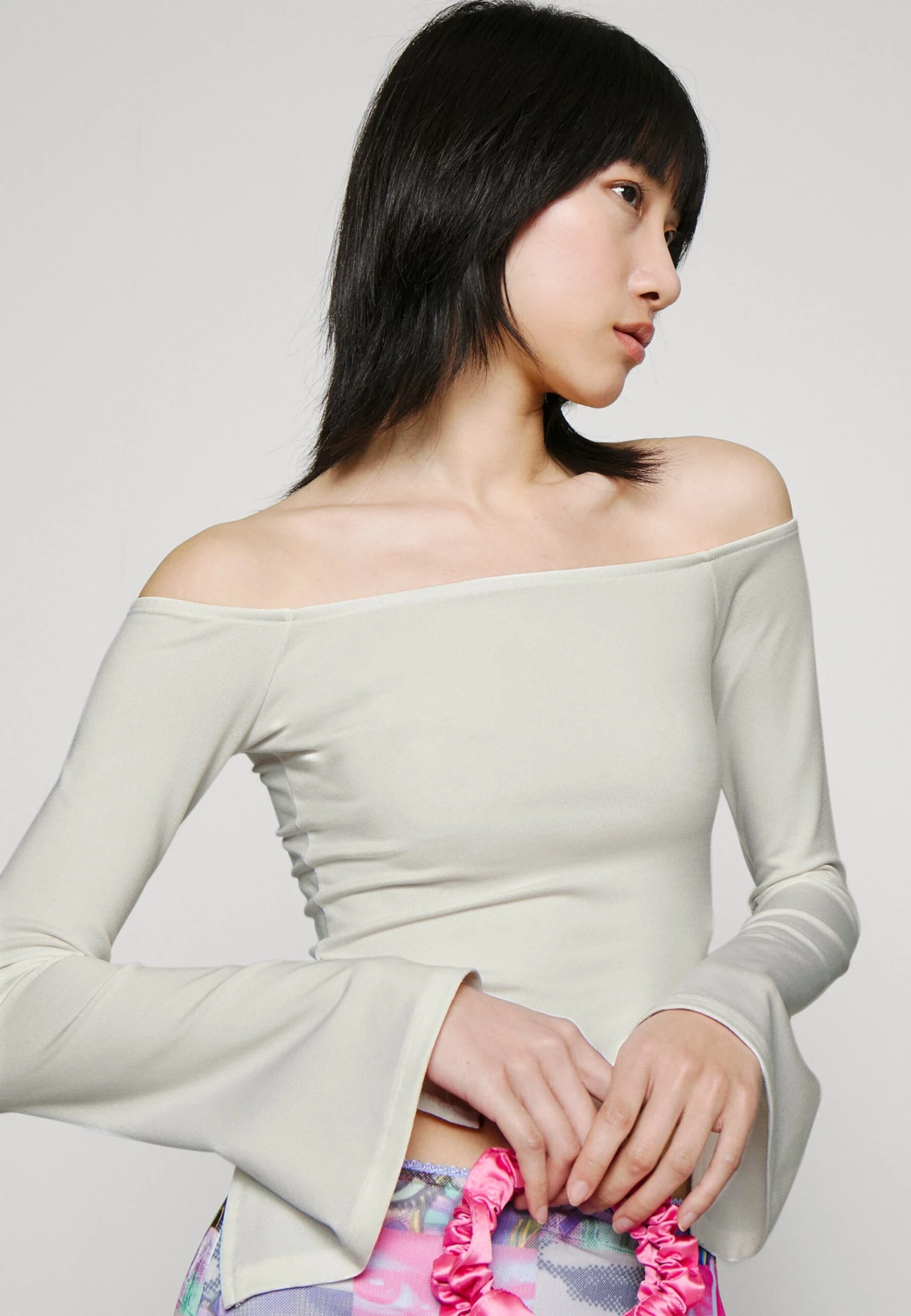 Even&Odd Longsleeve Shoulder Drop White - DĂ©bardeur - White â Image 5