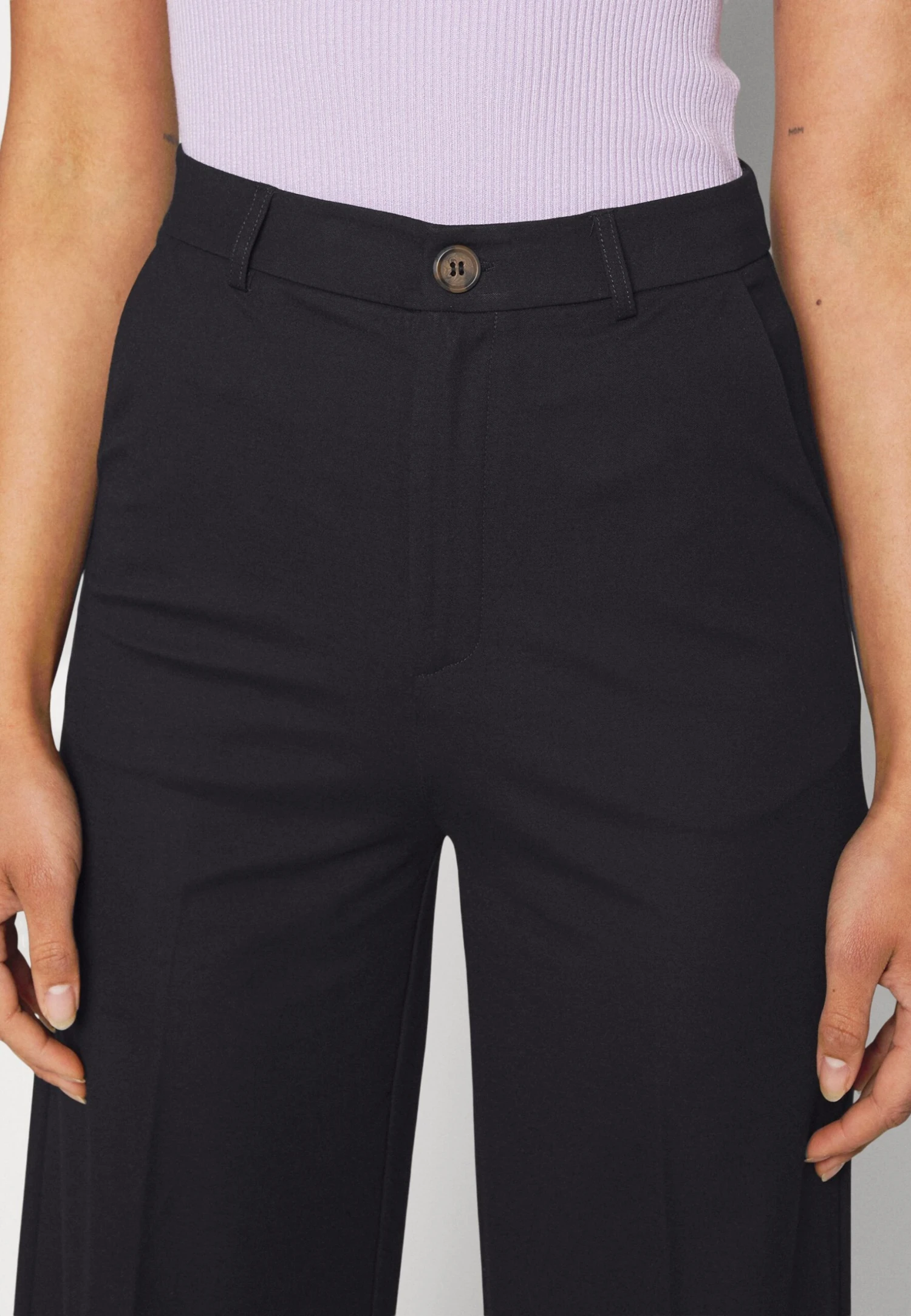 Wide Leg Trousers - Pantalon Classique - Black â Image 5